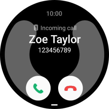Press the accept call icon and slide your finger upwards to answer the call.