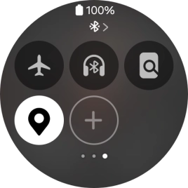 Press the flight mode icon to turn the function on or off.