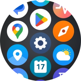 Press the settings icon.