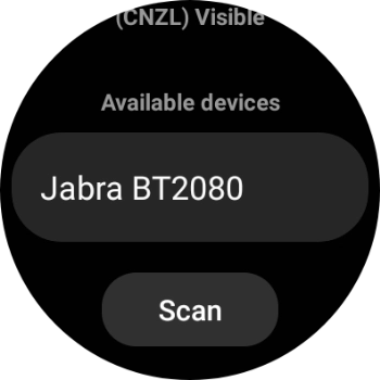 Press the required device.