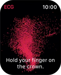 Place your index finger on the Digital Crown while the measurement is done.