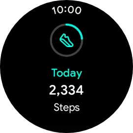 Slide your finger right starting from the left side of the screen to go back to the overview of your daily activities.