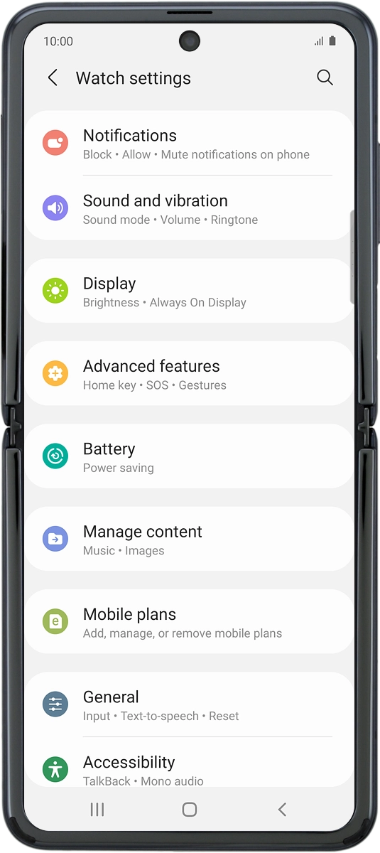 On your phone: Press Manage content.