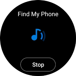 Press Stop when you've found your phone.