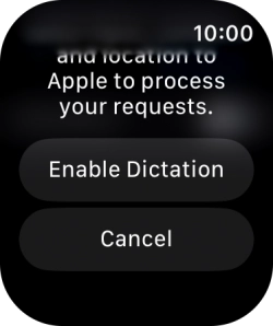Press Enable Dictation.