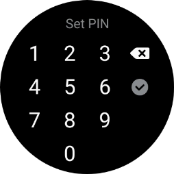 Key in the required PIN and follow the instructions on the screen to create a PIN as lock code.