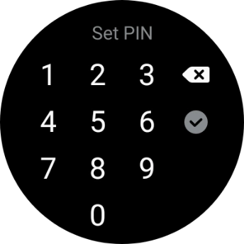 Key in the required PIN and follow the instructions on the screen to create a PIN as lock code.