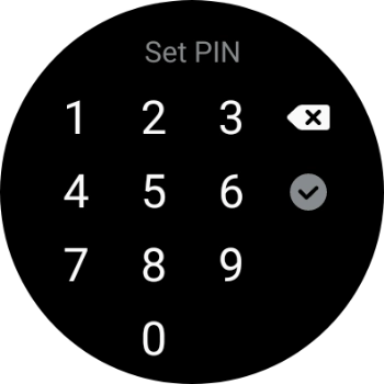 Key in the required PIN and follow the instructions on the screen to create a PIN as lock code.