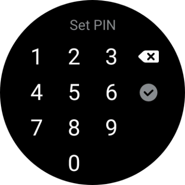 Key in the required PIN and follow the instructions on the screen to create a PIN as lock code.