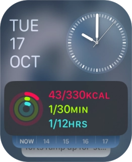 Press and hold anywhere on the screen.