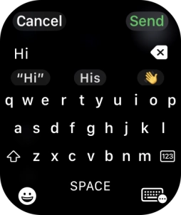 Press the input icon.