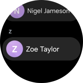 Press the required contact.