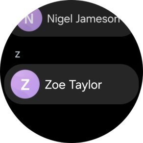 Press the required contact.