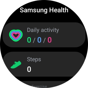 Under Daily activity, you can see how far you are from completing your daily activity goals.