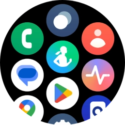 Press the contacts icon.