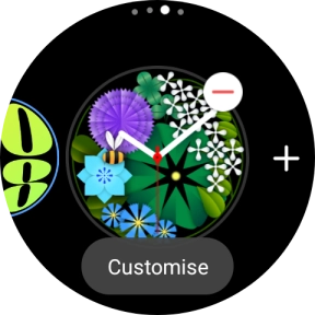 Press the required watch face to add it.