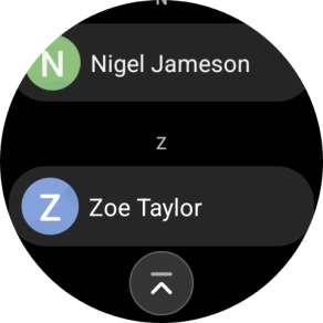 Press the required contact.