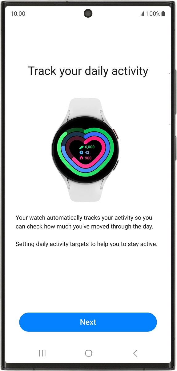 On your phone: Press Next.