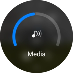 Slide the circle to select the required volume.