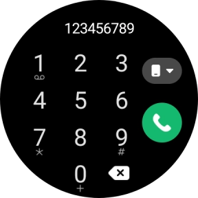 Press the call icon.