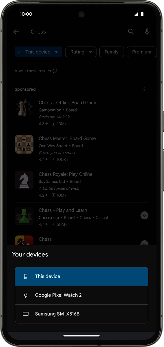 On your phone: Press the name of your smartwatch.