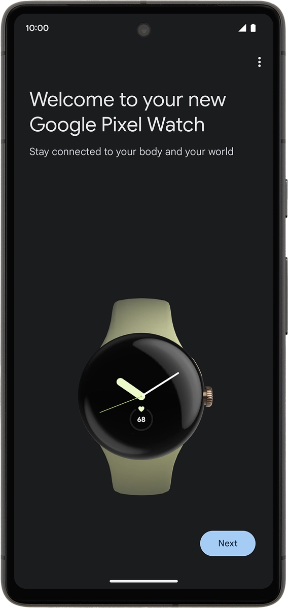 On your phone: Press Next.