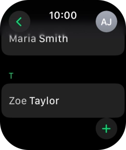 Press the required contact.