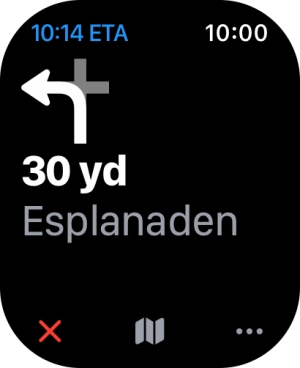 Follow the instructions on the screen to go to the required destination.