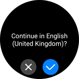 Press the confirm icon.