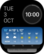 Press and hold anywhere on the screen.