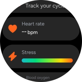 Press Heart rate.