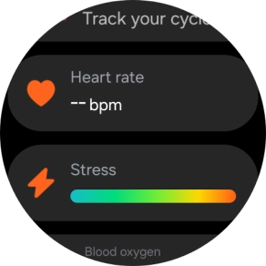 Press Heart rate.