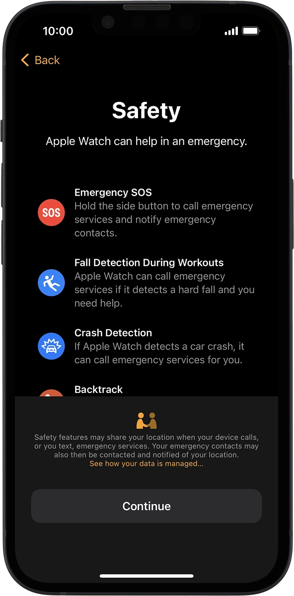 On your phone: Press Continue.