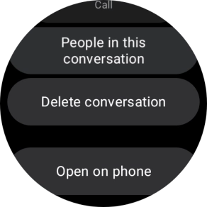 Press Delete conversation.