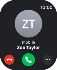 Press the Digital Crown when you get a call.