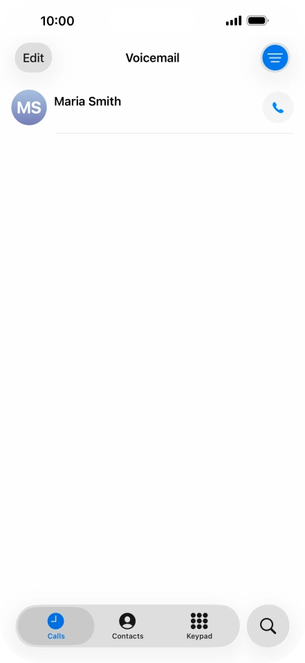 Press the required message.