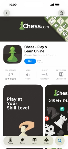 Press Get and follow the instructions on the screen to install the app.