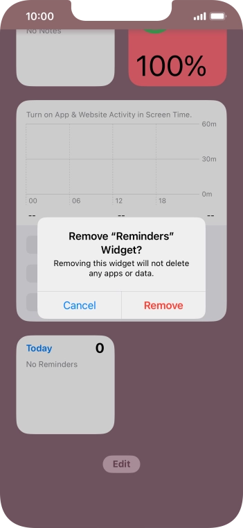 Press Remove.