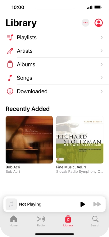 Press Playlists.