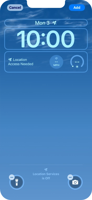 To customise the way the lock screen date is displayed, press the date widget and follow the instructions on the screen to find the required widget display mode.