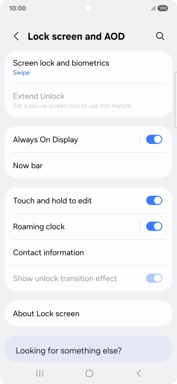 Press Screen lock and biometrics.