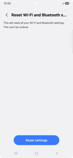 Press Reset settings.