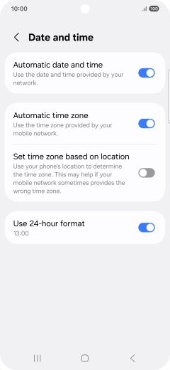 Press the Home key to return to the home screen.