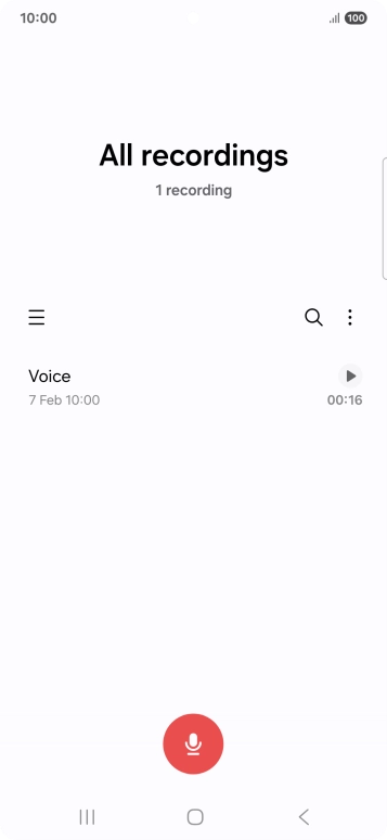 Create a new recording or open a previously saved recording.