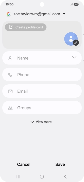 Press Name and key in the required name.