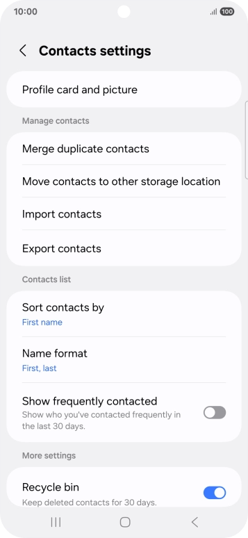 Press Import contacts.