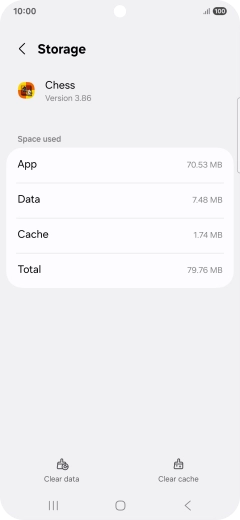 Press Clear cache.