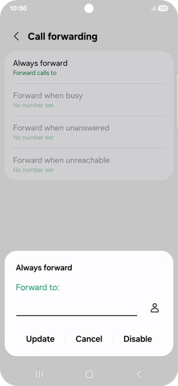 Press Disable.