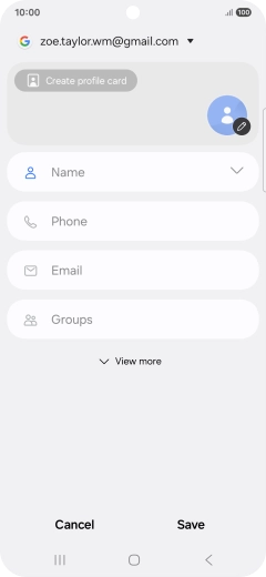 Press Name and key in the required name.