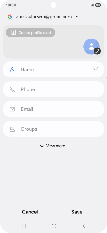 Press Name and key in the required name.